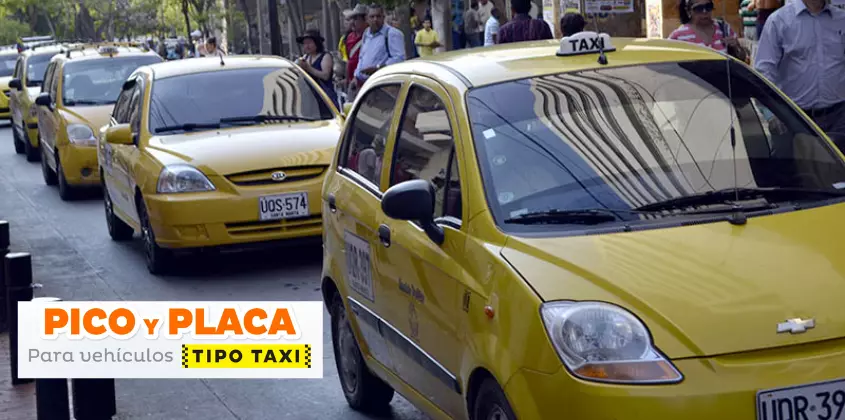 pico y placa taxis santa marta